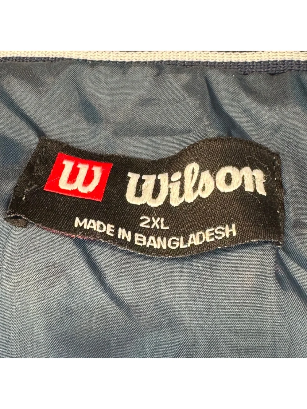 Wilson Staff Jacket Mens 2XL Golf Windbreaker Insulated Lined Striped Gray